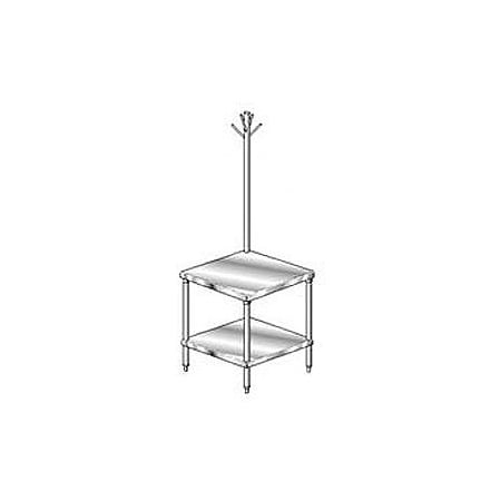 Aero Aero Manufacturing Mixer Stand W/ Galv Shelf, 14 Ga 304 Stainless Steel Top, 36"W x 30"D 2MGRU-3036